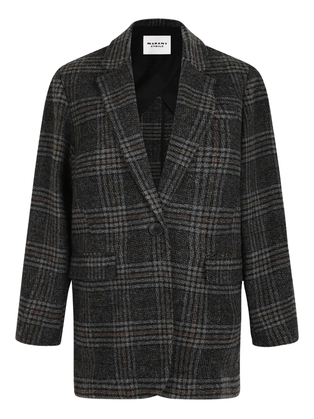 ISABEL MARANT Geruite jas Grijs