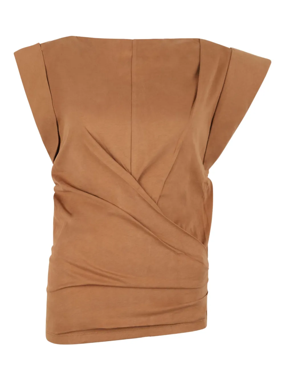 ISABEL MARANT Gedrapeerde tanktop Beige