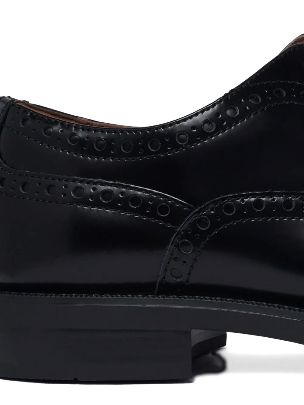 Tommy Hilfiger Perforated-detail Oxford Shoes In Black