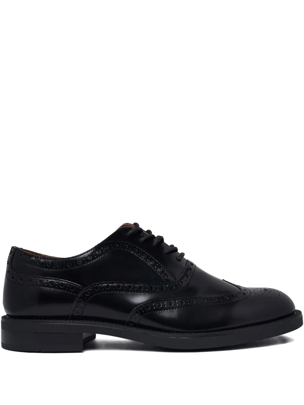 Tommy Hilfiger Perforated-detail Oxford Shoes In Black