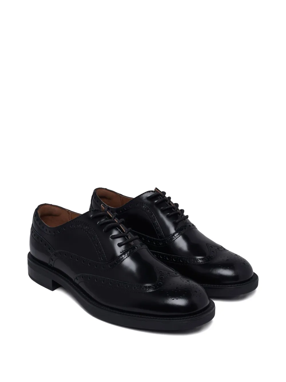 Tommy Hilfiger Perforated-detail Oxford Shoes In Black