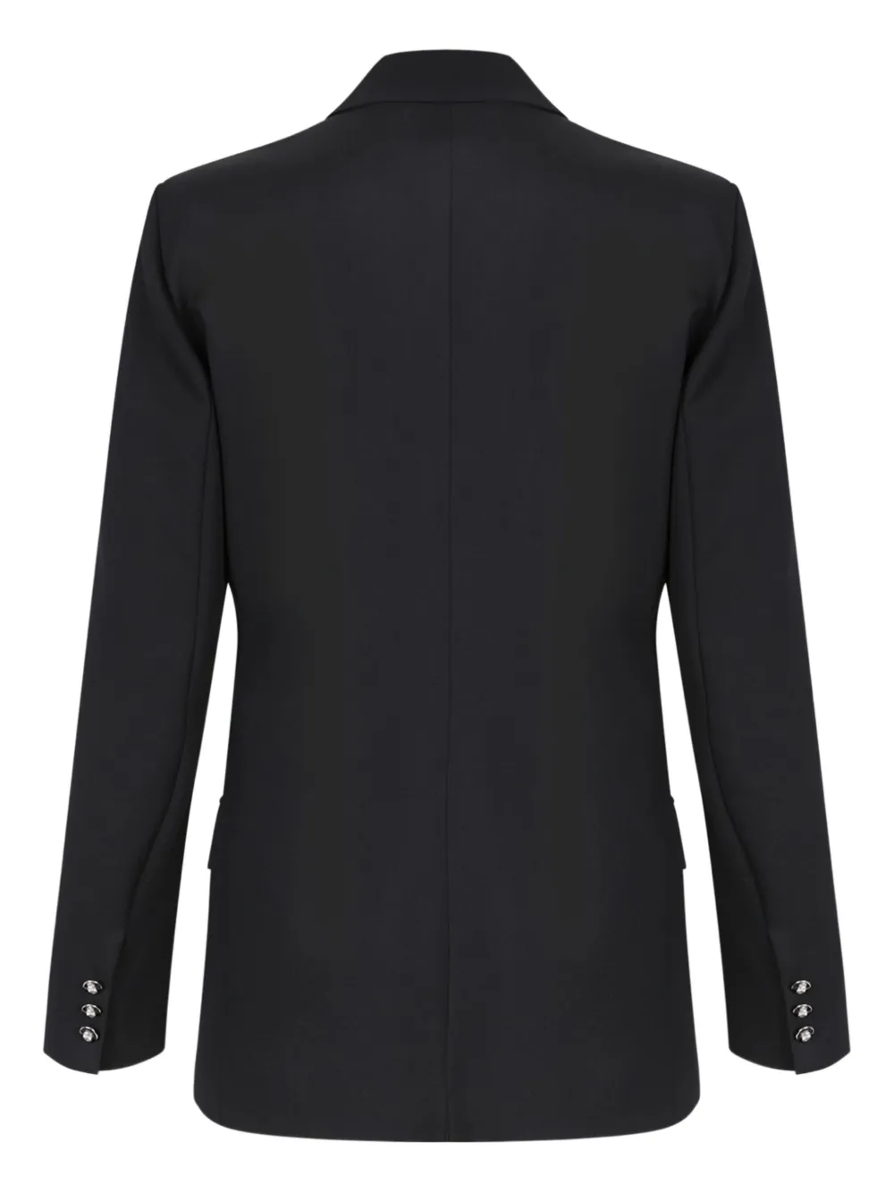 Elisabetta Franchi Blazer met dubbele rij knopen en doodskop knopen Zwart