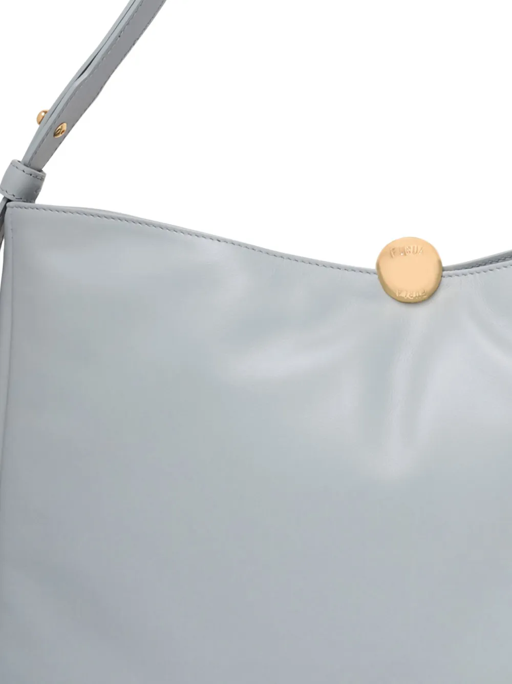 Furla Sfera Soft medium schoudertas met knoopsluiting Blauw
