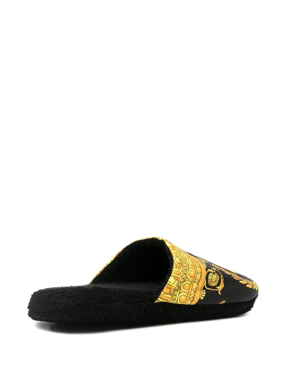 Versace Home baroque-print slippers Black