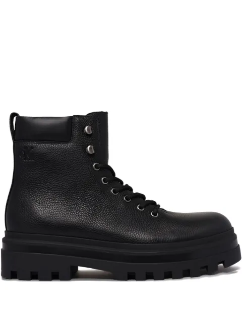 Calvin Klein lace-up leather boots
