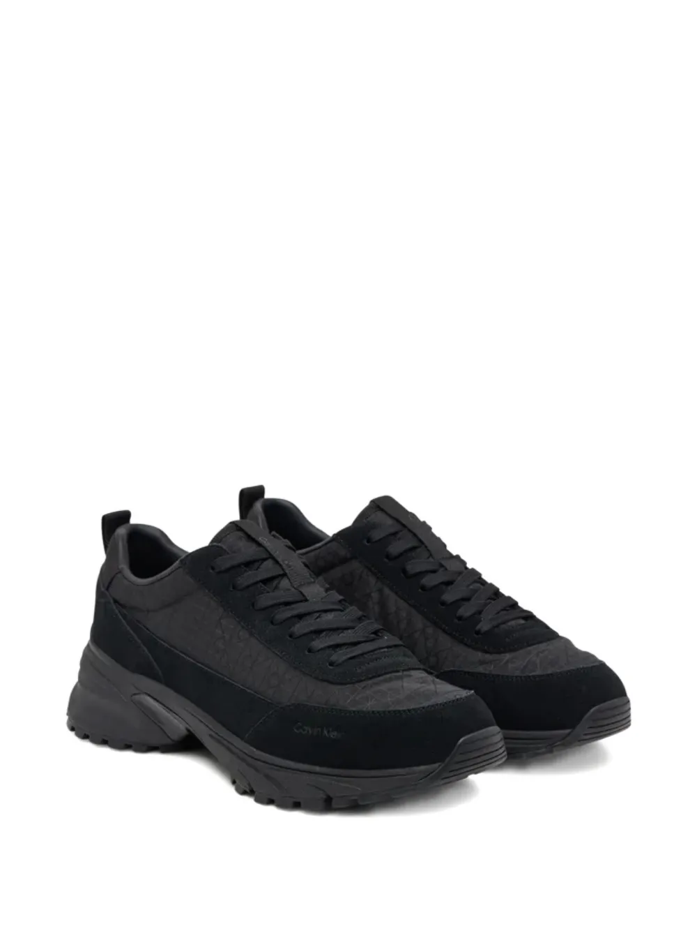 Calvin Klein monogram suede lace-up sneakers | Low-Tops | Image 2