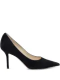 Jimmy Choo 60mm Love suede pointed-toe pumps - Black