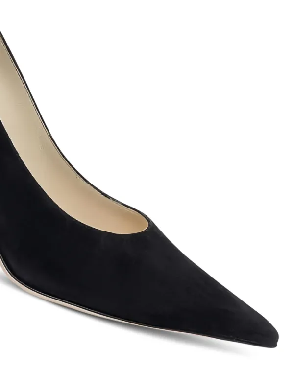 Jimmy Choo 60mm Love Suede pointed-toe Pumps | Black | FARFETCH