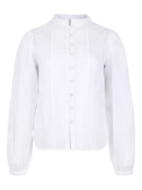 ISABEL MARANT レーストリム プリーツシャツ