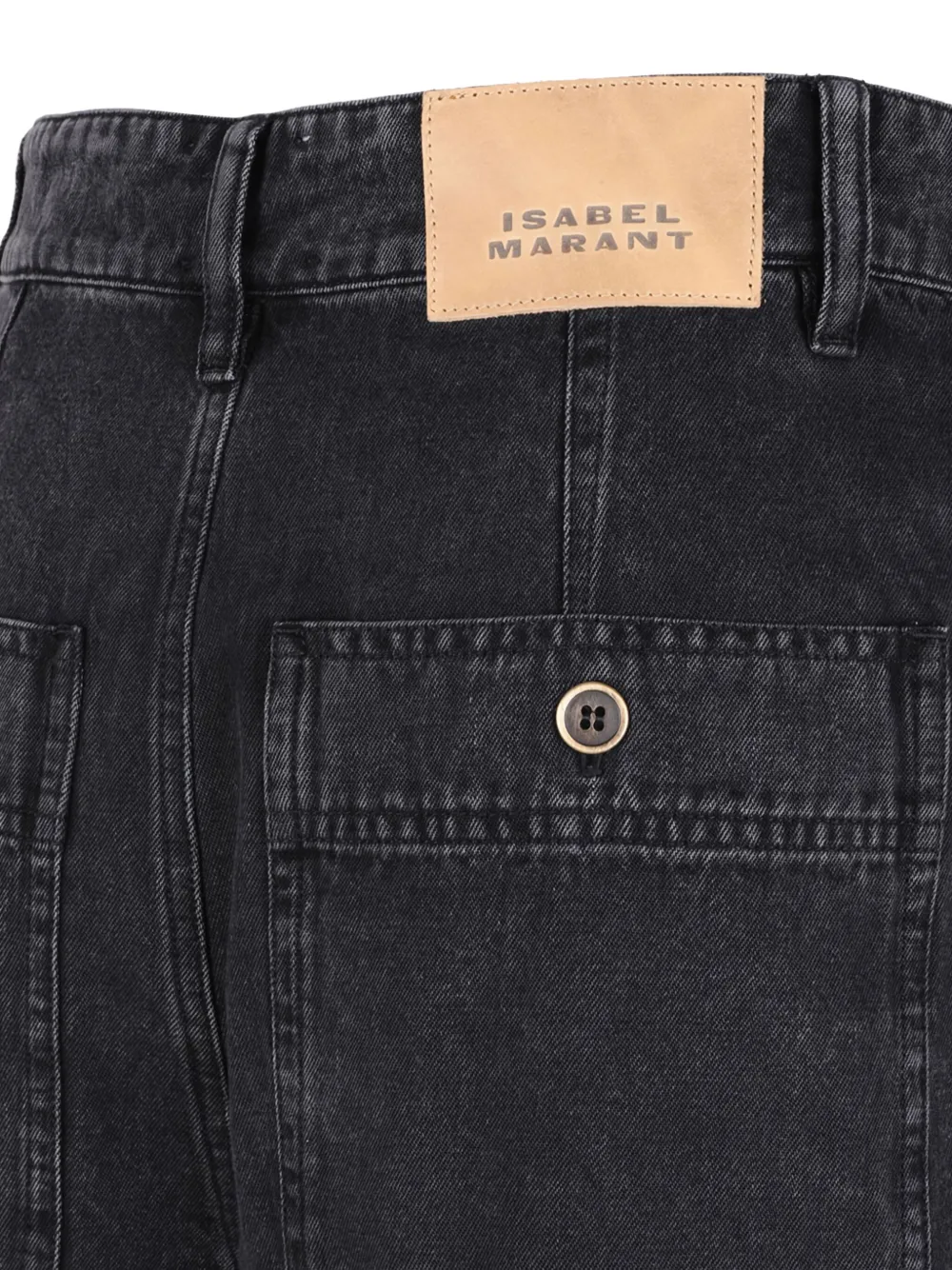 ISABEL MARANT Geplooide shorts met zak Zwart