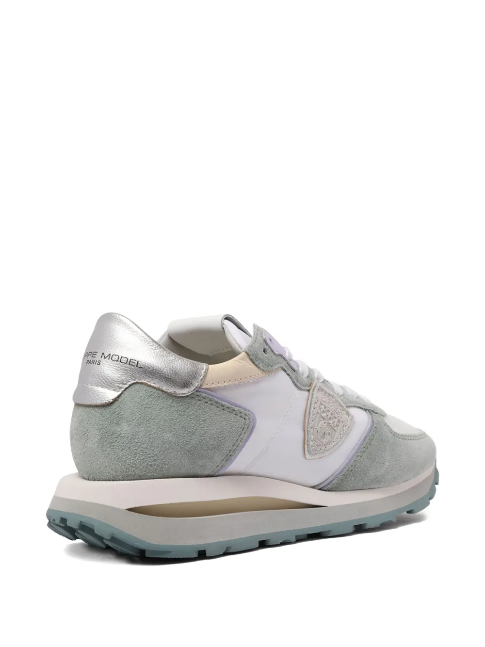 Philippe Model Paris Tropez Haute suede-panelling sneakers Blue