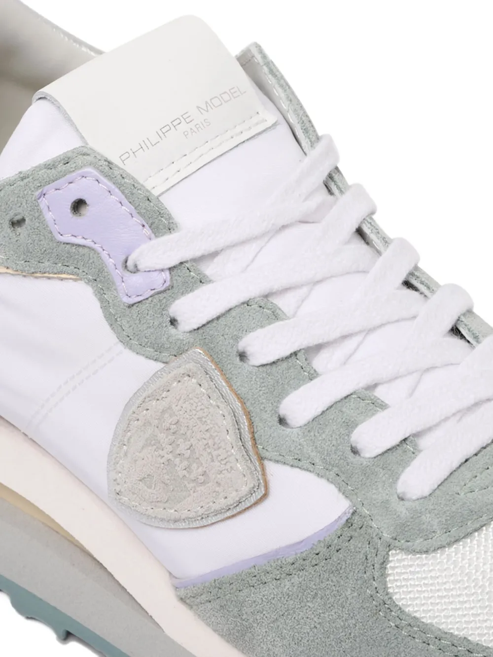 Philippe Model Paris Tropez Haute suede-panelling sneakers Blue