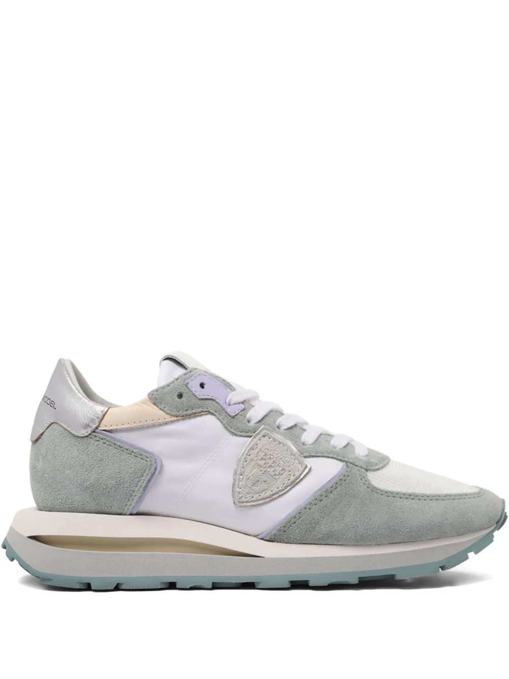 Philippe Model Paris Tropez Haute suede-panelling sneakers Blue