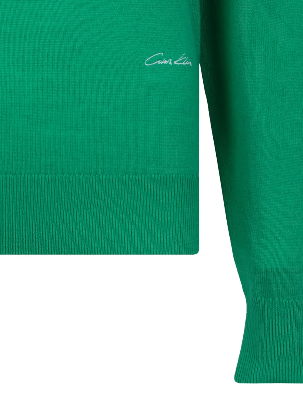 Calvin Klein Trui met logodetail Groen