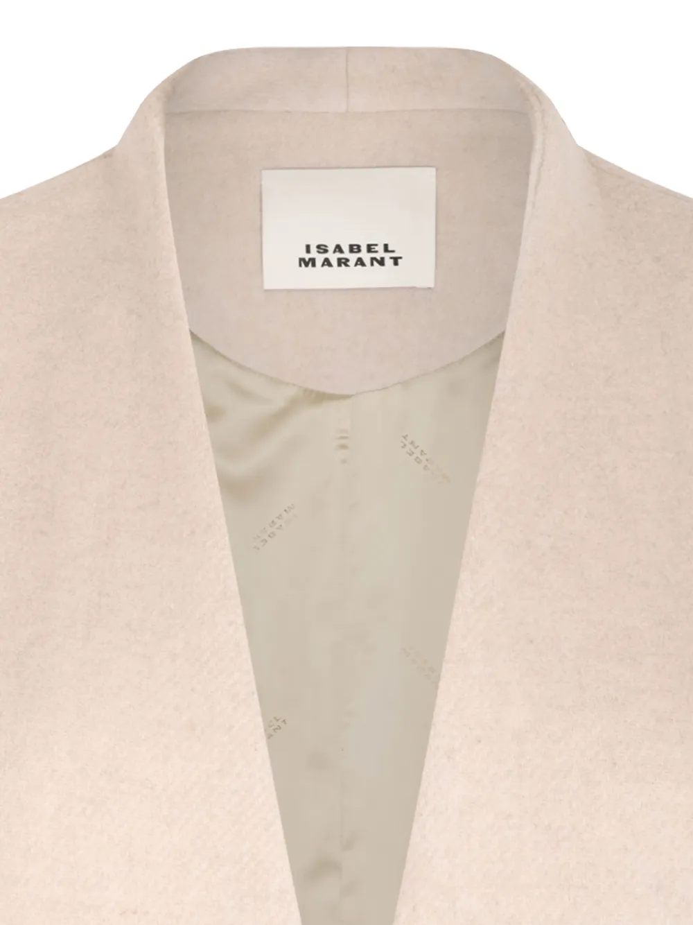 Isabel Marant Button-fastening Flap-pockets Single-breasted Coat In Neutral