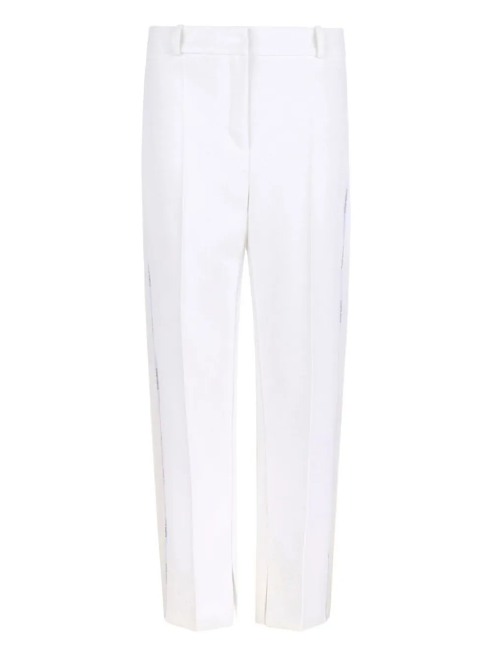 Elisabetta Franchi Straight-leg Trousers In White