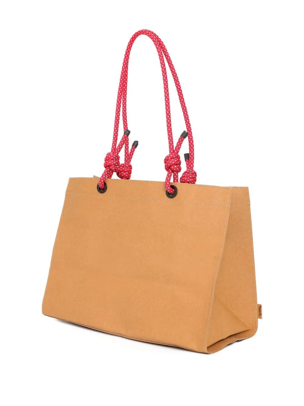 Brigitte Handgeverfde tas met handgreep Beige