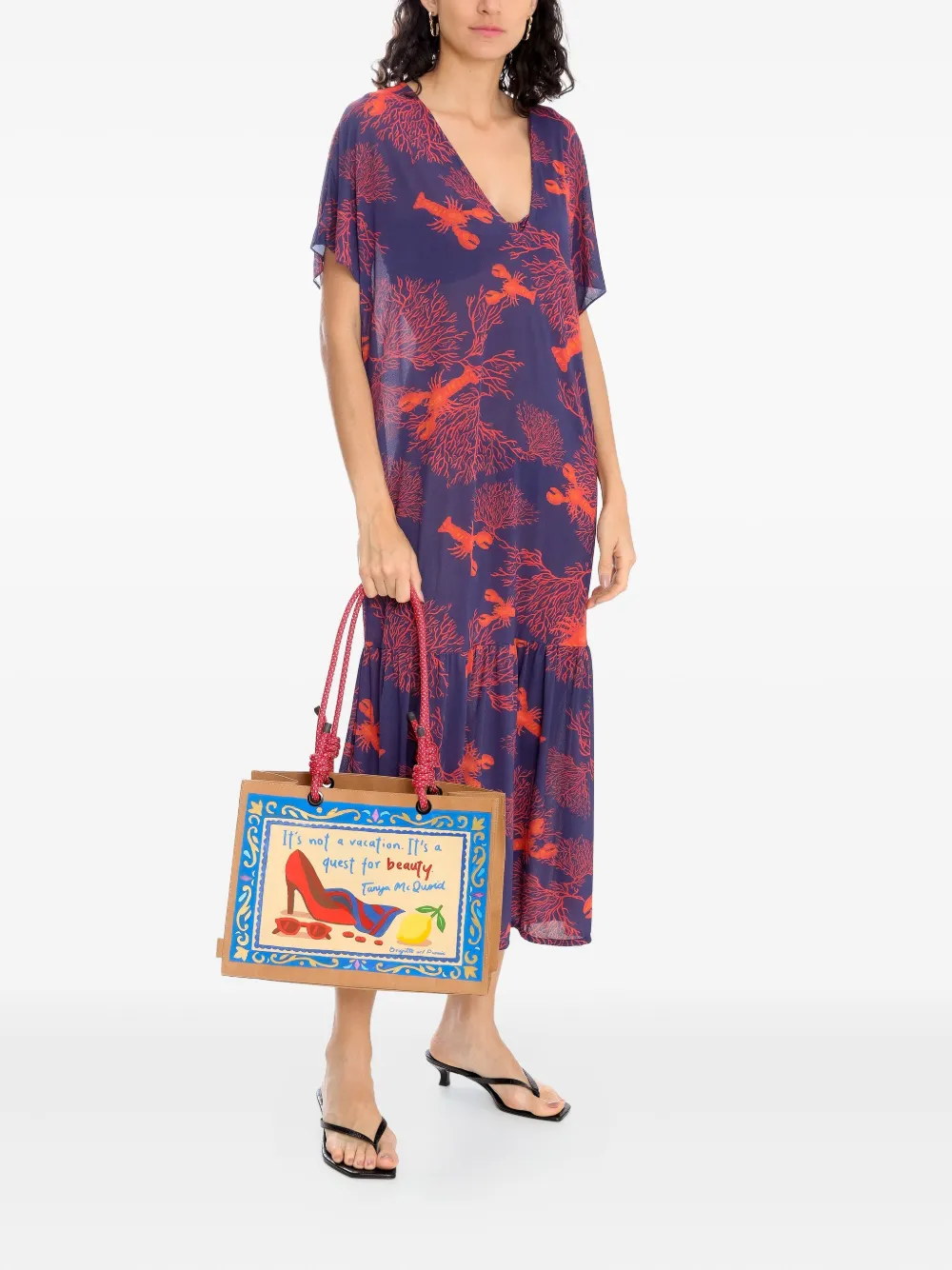 Brigitte hand-painted rope-handle bag | Image 2