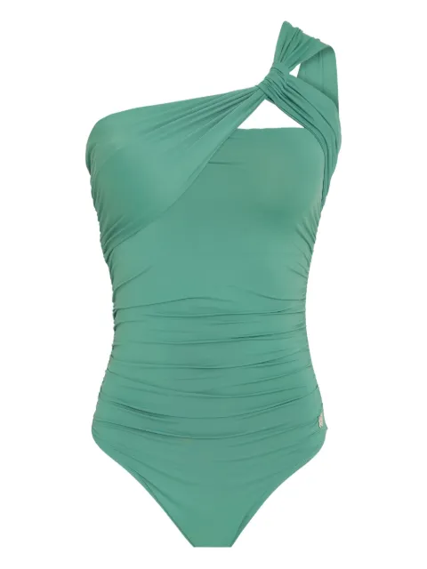 Brigitte one-shoulder knotted swimsuit