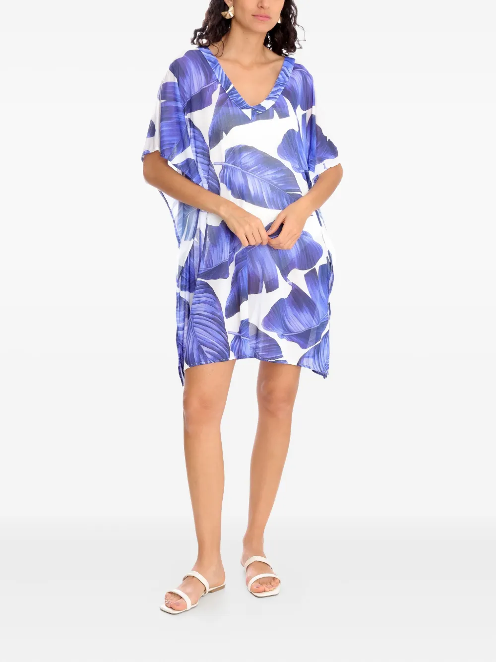 Brigitte Tuniek met print Paars