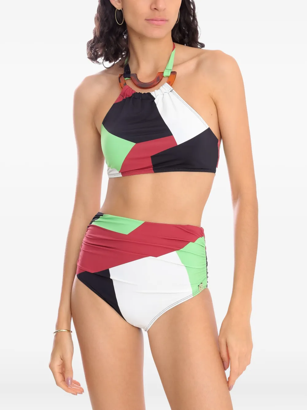 Brigitte geometric-print bikini | Bikinis | Image 2