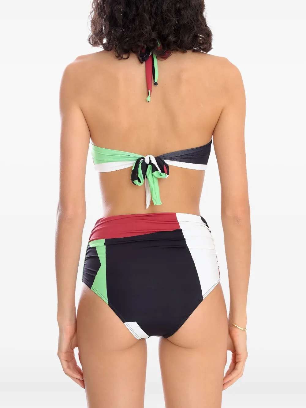 Brigitte Bikini met geometrische print Rood