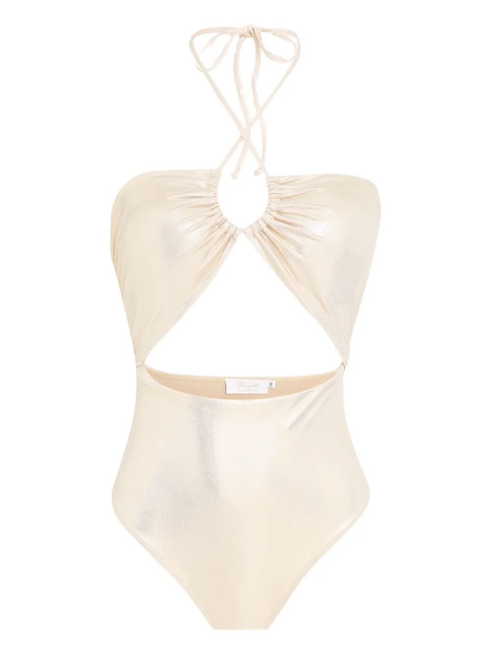 Brigitte Duda swimsuit Beige