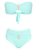 Brigitte shell-embellished bikini - Blue
