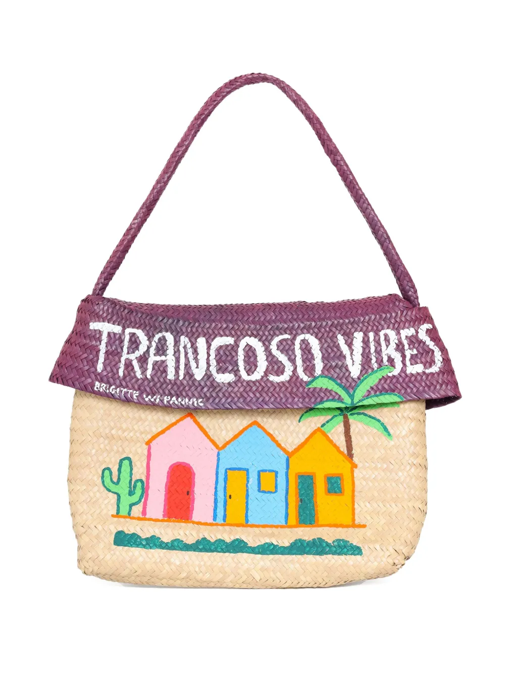Brigitte Trancoso Vibes beach bag Paars