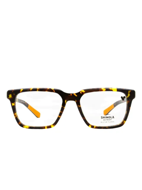 Shinola Flexon rectangle-frame glasses