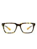 Shinola Flexon rectangle-frame glasses - Brown