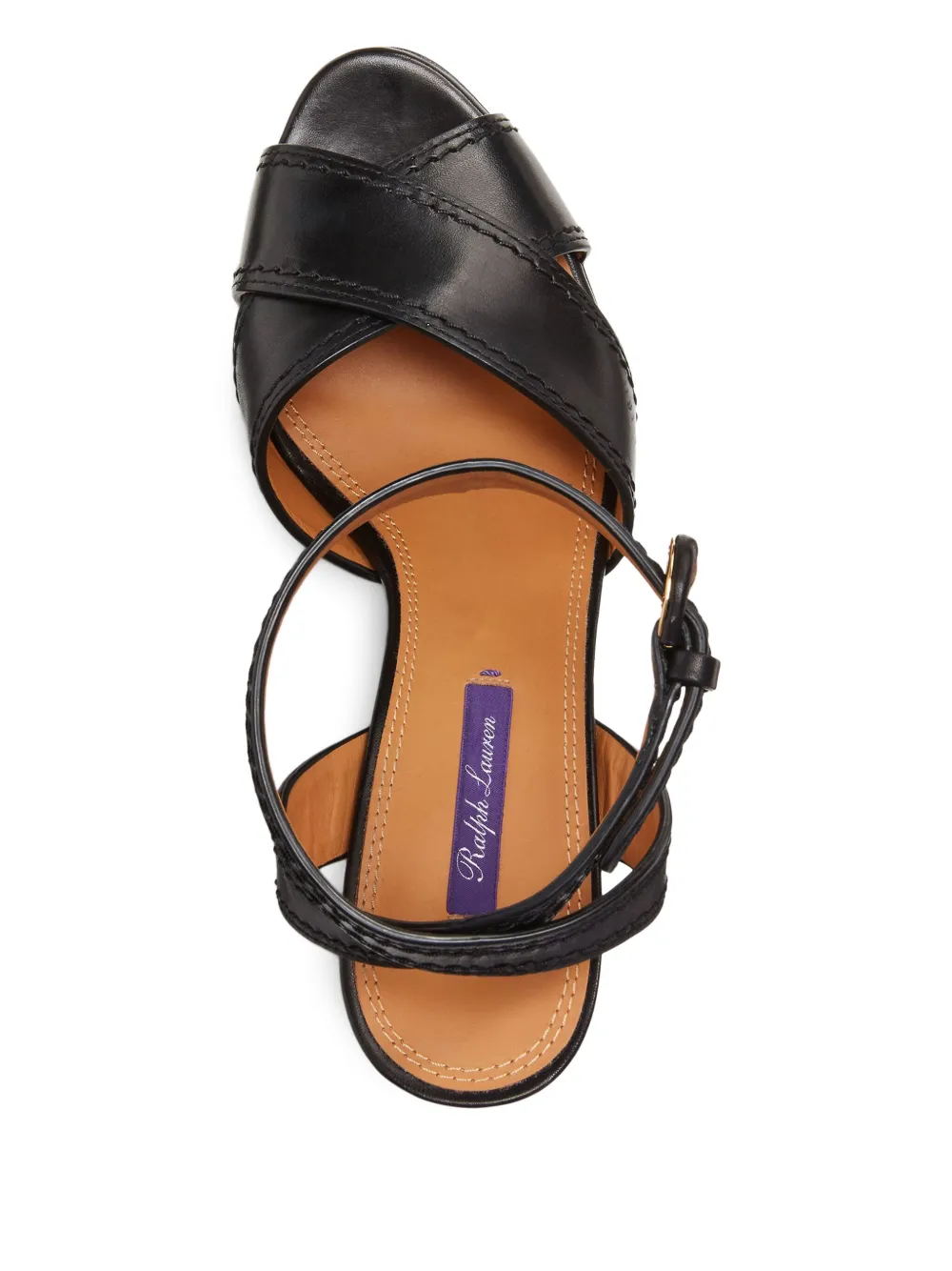 Ralph Lauren Collection 115 mm Lakia sandalen Zwart