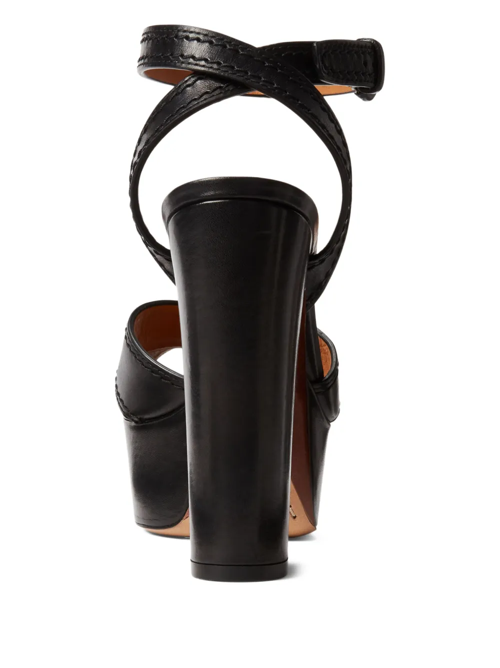 Ralph Lauren Collection 115 mm Lakia sandalen Zwart