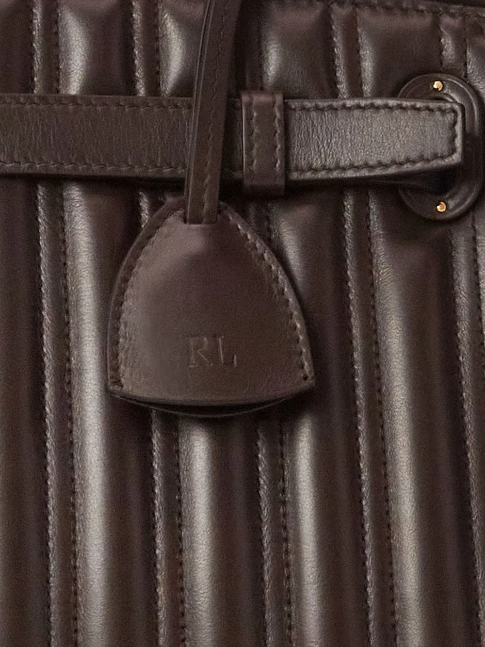 Ralph Lauren Collection Gewatteerde RL50 shopper Bruin