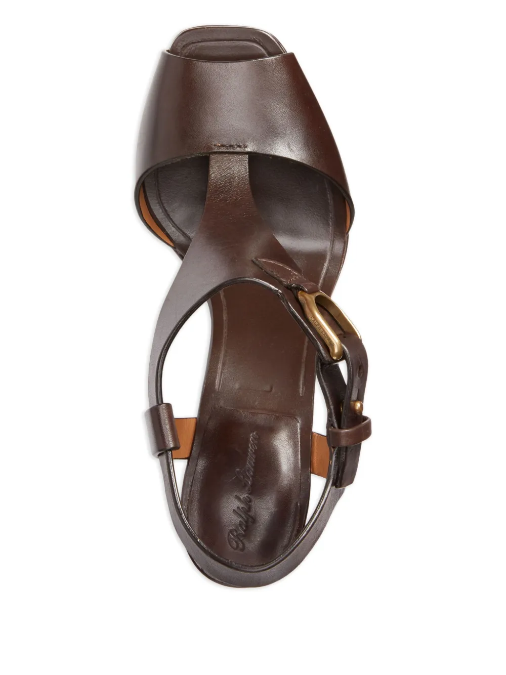 Ralph Lauren Collection 100 mm Emilie sandalen Bruin