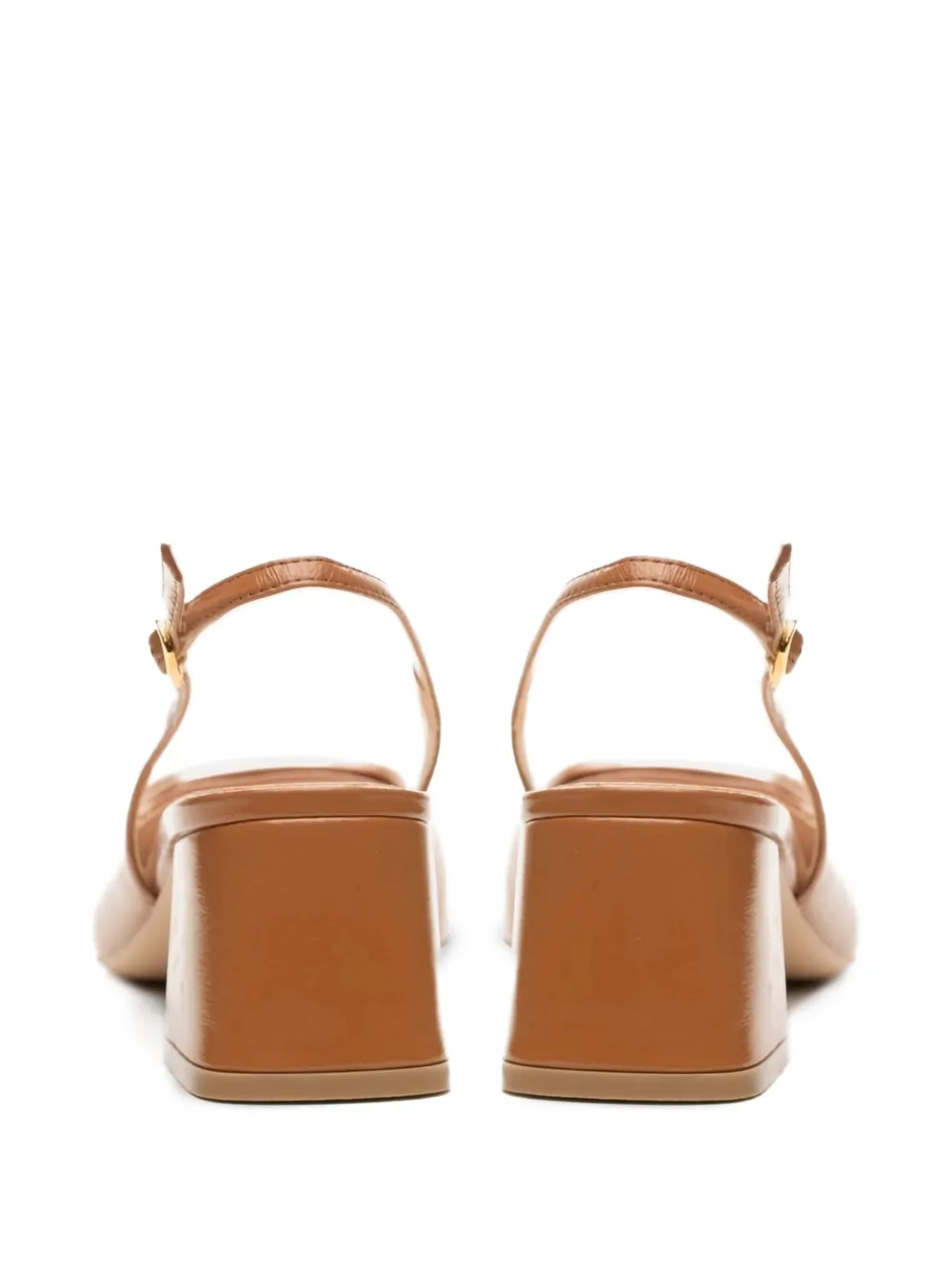 Poche Paris Leather Heeled Sandals