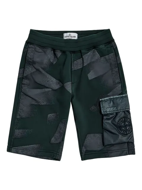 Stone Island Junior Compass-motif cargo shorts