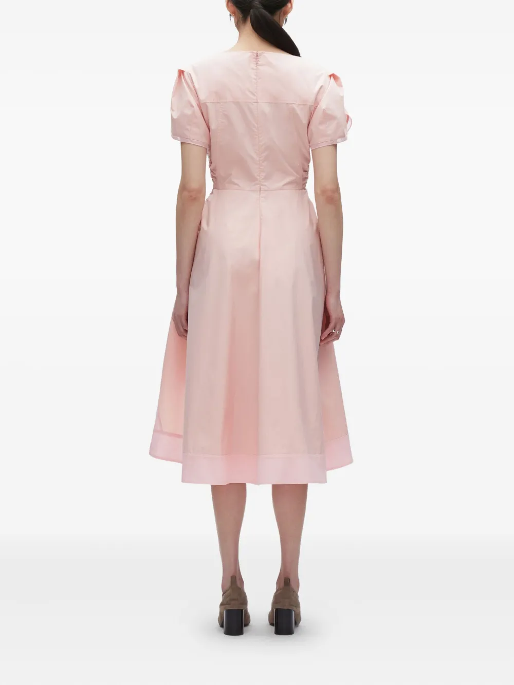 3.1 Phillip Lim puff-sleeve drawstring dress Roze
