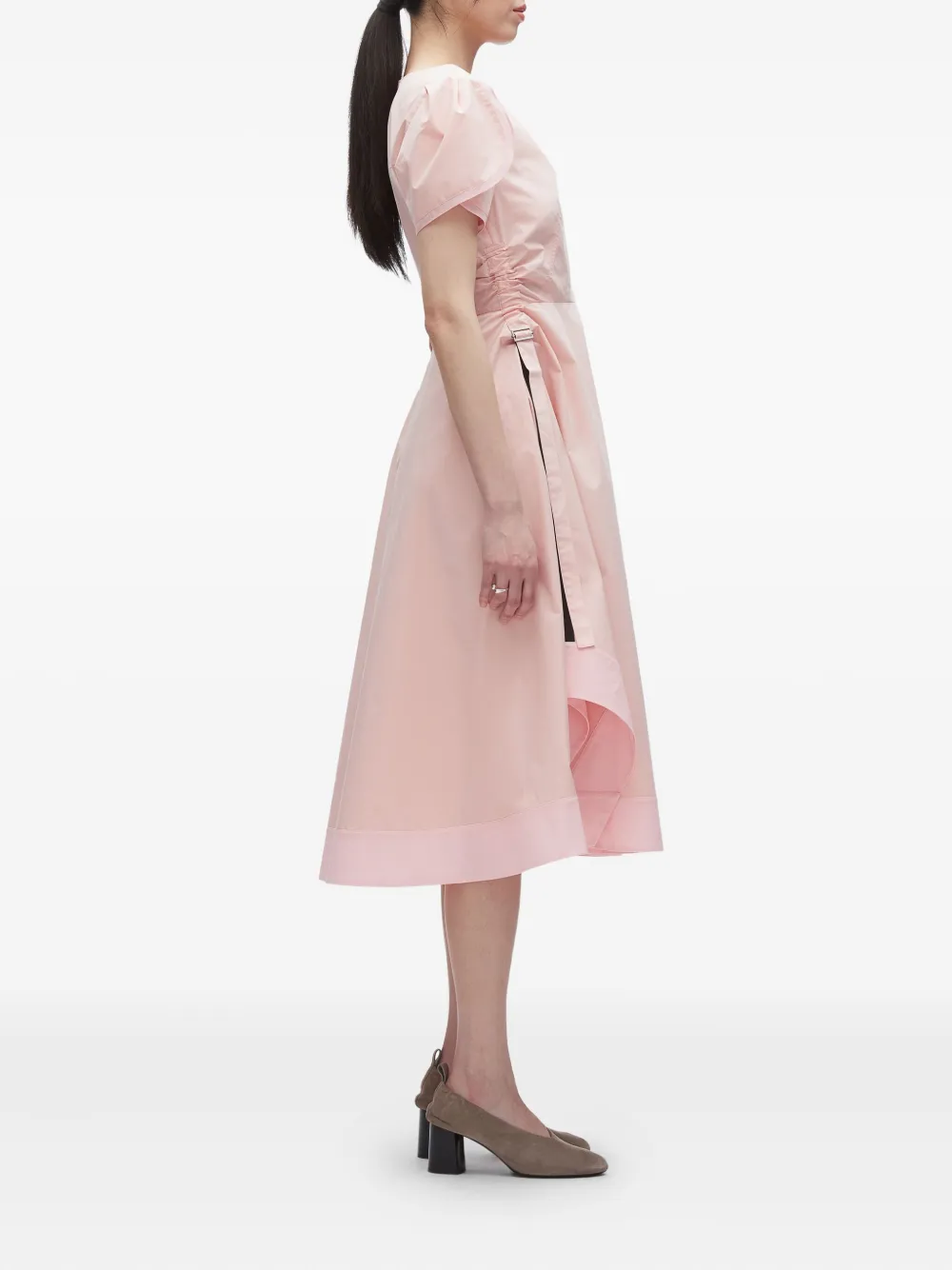 3.1 Phillip Lim puff-sleeve drawstring dress Roze