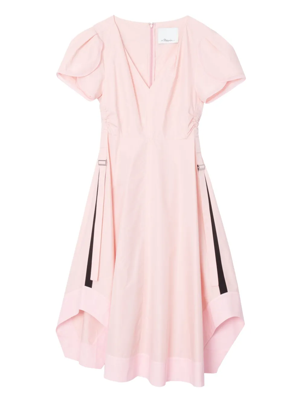 3.1 Phillip Lim puff-sleeve drawstring dress Roze