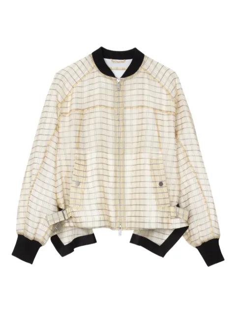 3.1 Phillip Lim جاكيت بومبر بحزام وكاروهات