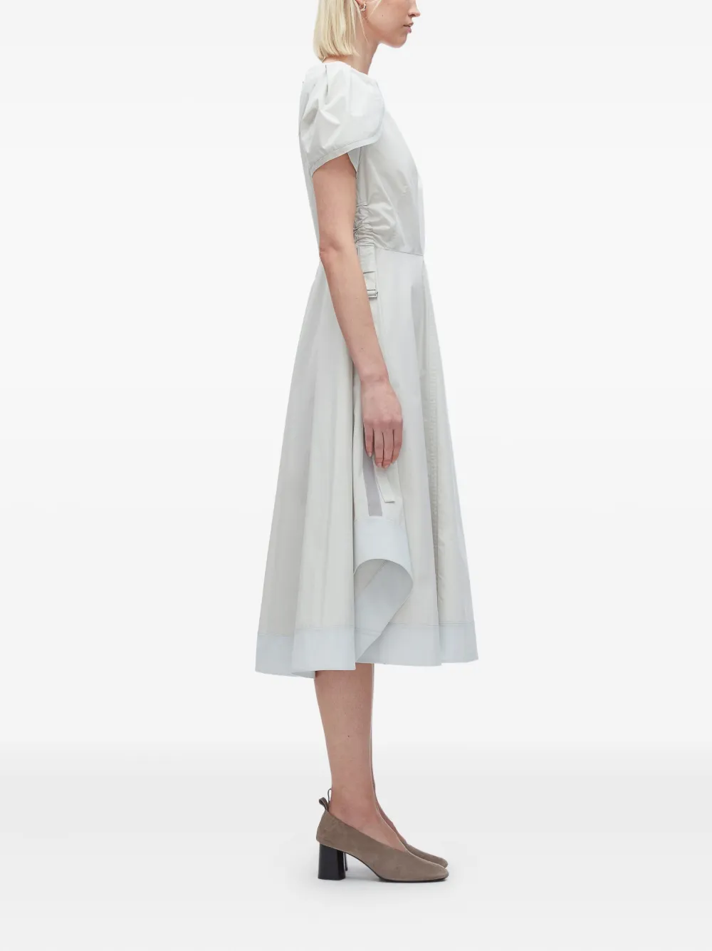 3.1 Phillip Lim puff-sleeve asymmetrical dress Beige