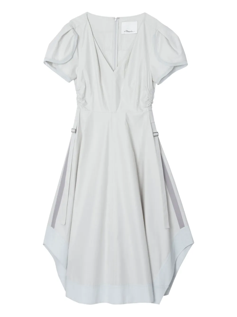 3.1 Phillip Lim puff-sleeve asymmetrical dress Beige