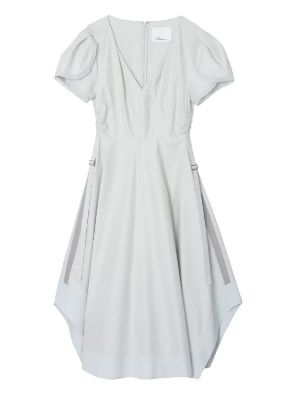 3.1 Phillip Lim puff-sleeve Asymmetrical Dress | Neutrals | FARFETCH JO