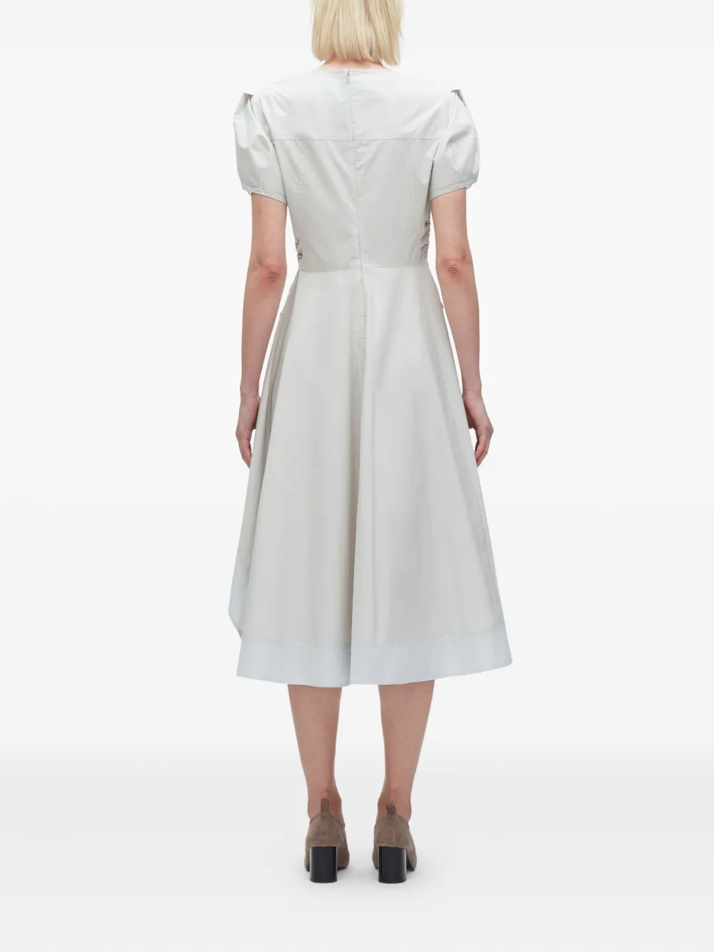 3.1 Phillip Lim puff-sleeve asymmetrical dress Beige