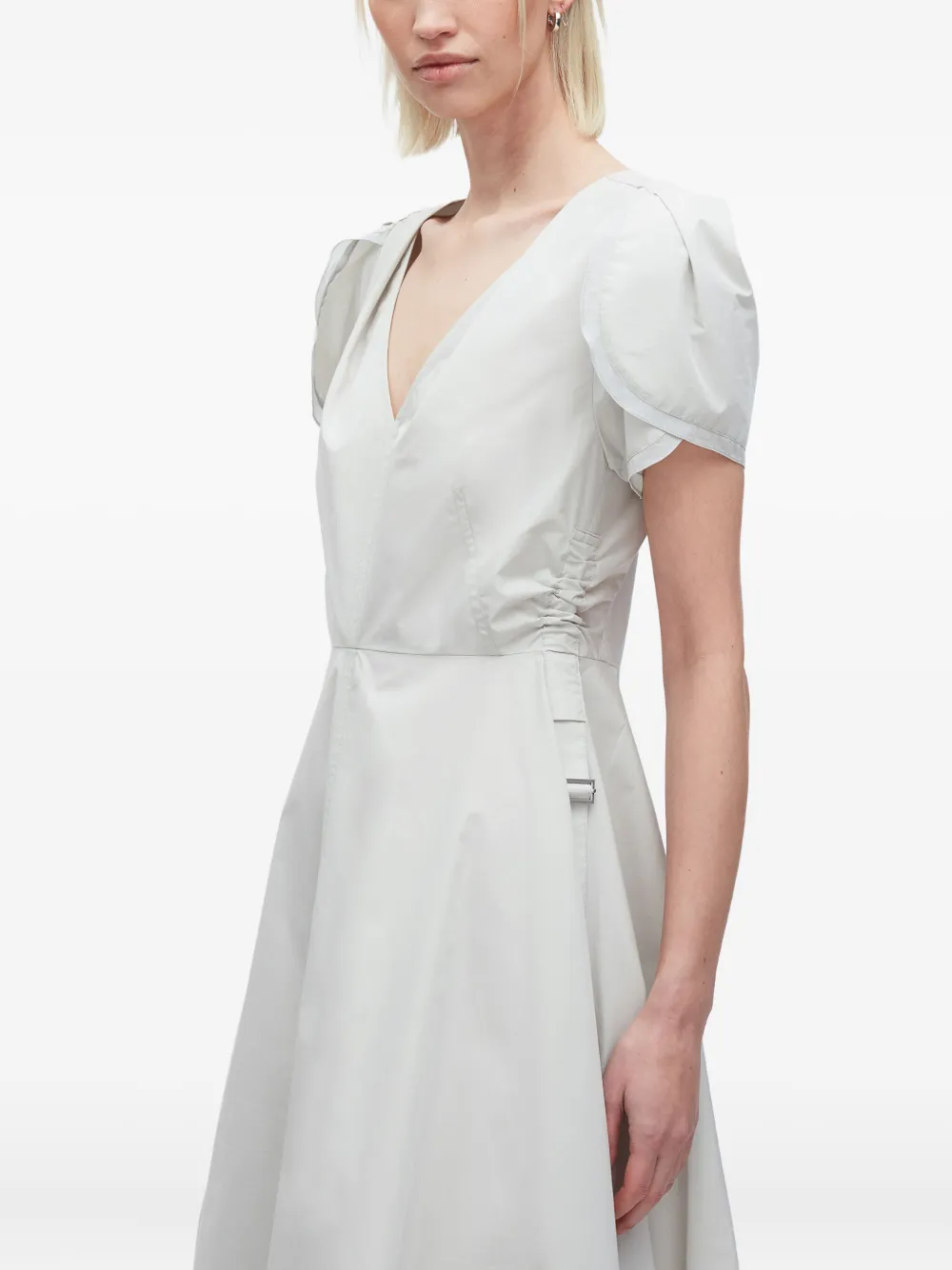 3.1 Phillip Lim puff-sleeve asymmetrical dress Beige