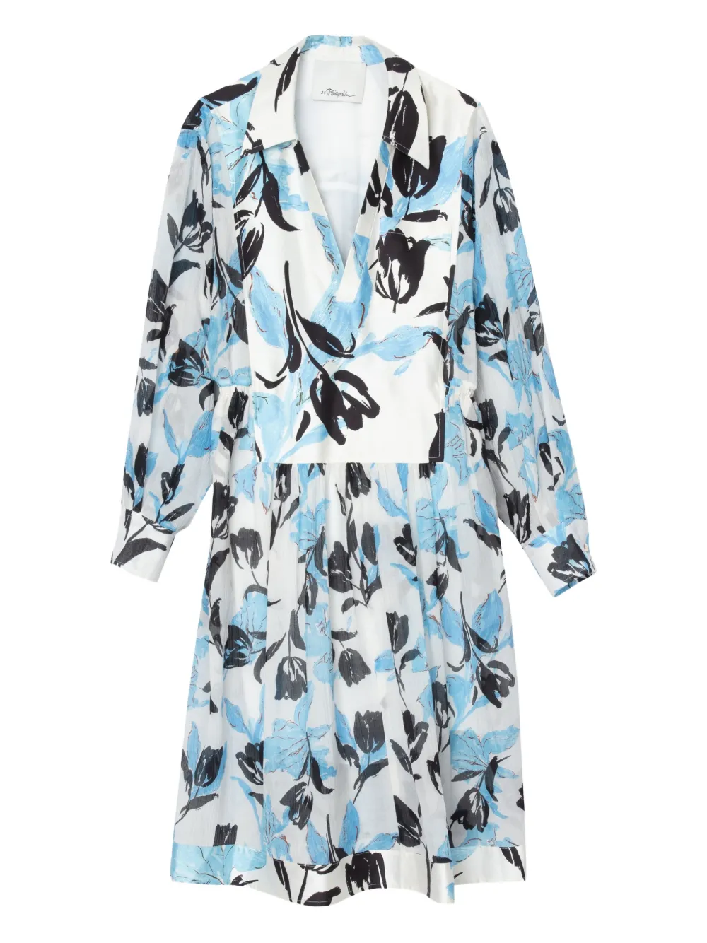 3.1 Phillip Lim floral-print belted dress Beige