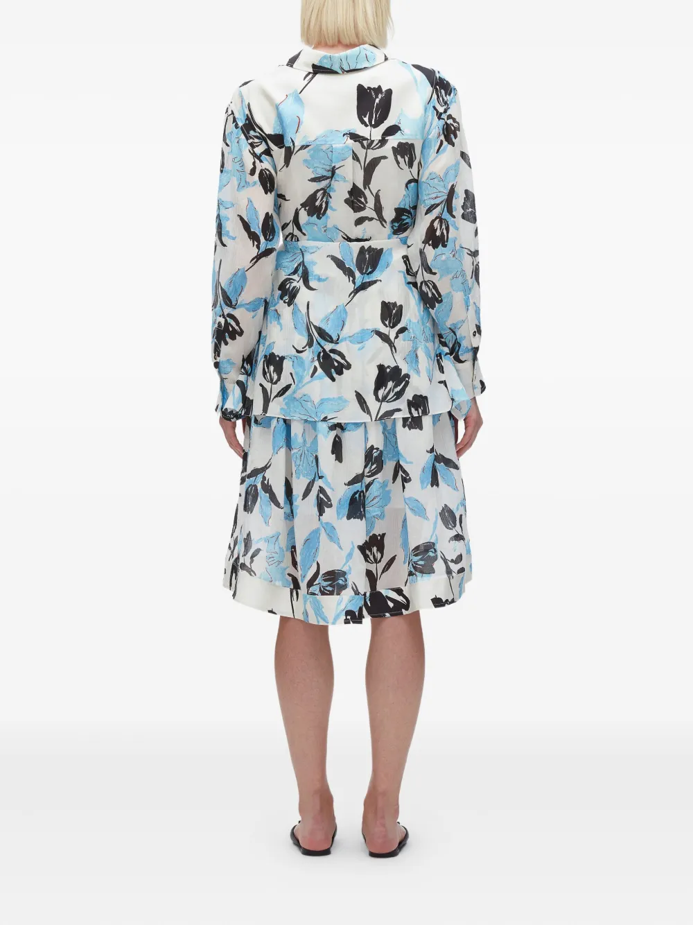 3.1 Phillip Lim floral-print belted dress Beige