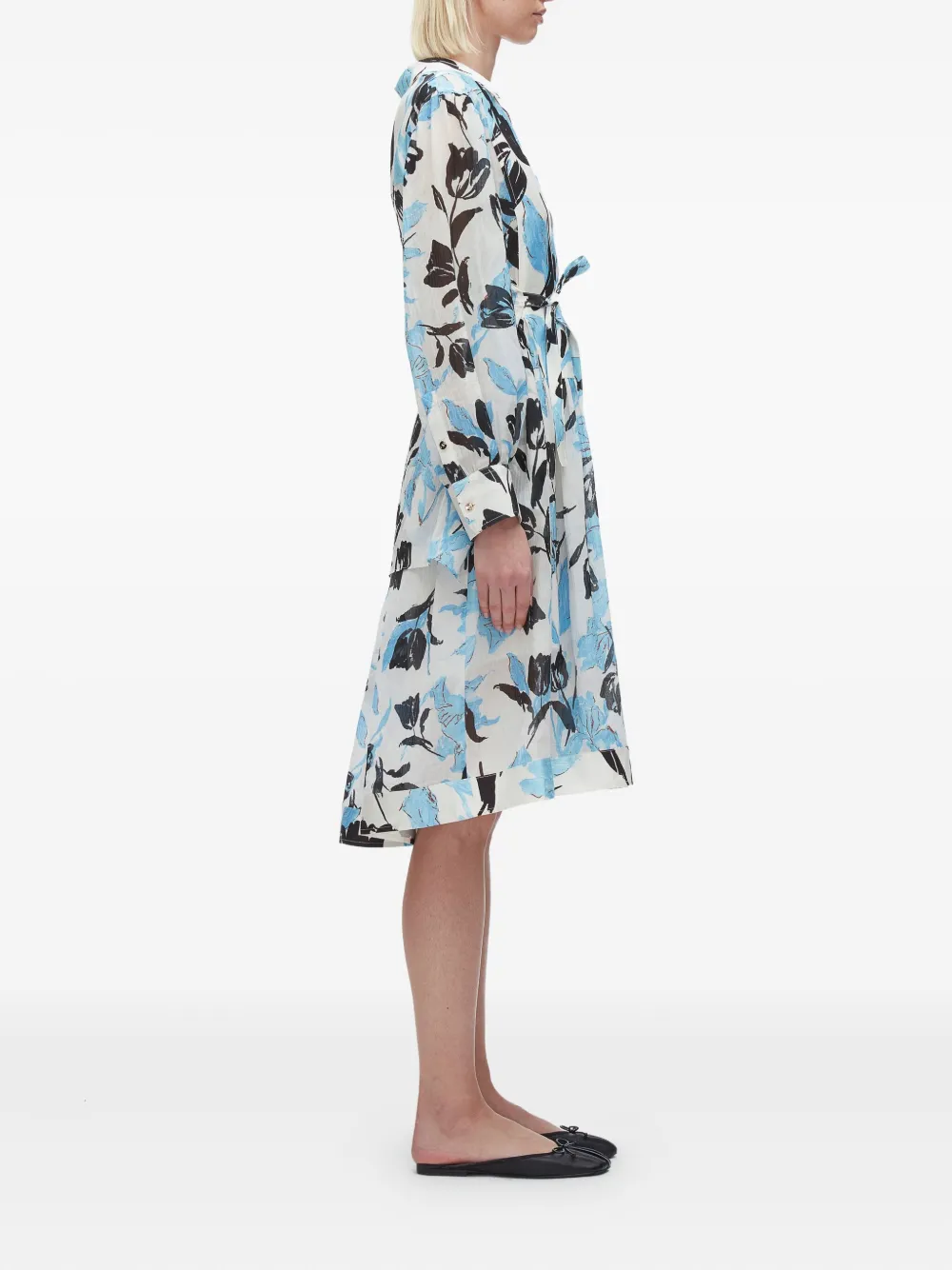 3.1 Phillip Lim floral-print belted dress Beige
