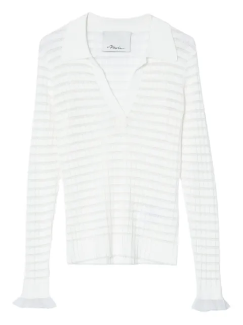 3.1 Phillip Lim ribbed-knit polo-neck top